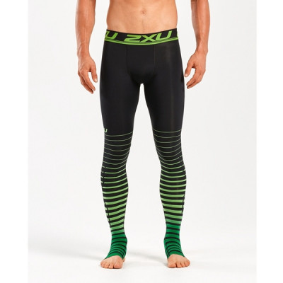 2XU Power Recovery Comp Tights Men  Black/Green