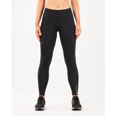 2XU Run Mid Rise Comp Tights Women  Black/Black Reflective