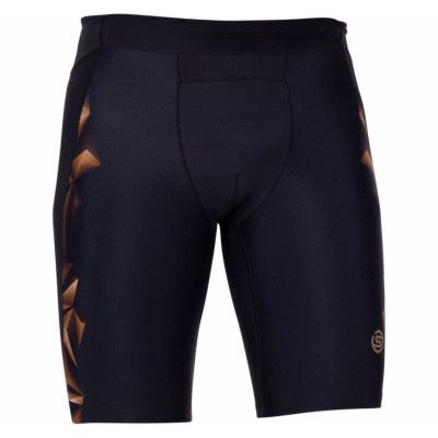 A400 Mens 1/2 Tights, Black/Gold, Xs,  Skins