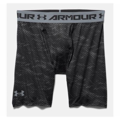 Armour Hg Printed Comp Short, Black, L,  Under Armour