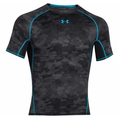 Armour Hg Printed Ss, Black, Xxxl,  Under Armour