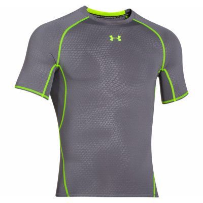Armour Hg Printed Ss, Graphite, Xs,  Under Armour