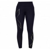 Bonded Midrise Comp Tights-W, Black/Fracture Olive Branch, Lt,  2xu