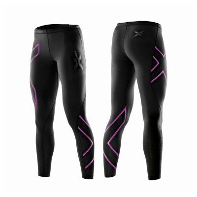 Comp Tights-W, Black/Musk Logo, Mt,  2xu