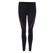 Compression Long Tights W, Black/Fresh Pink, 38,  Tights