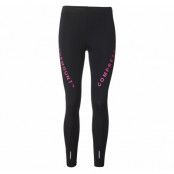 Compression Long Tights W, Black/New Pink, 36,  Tights