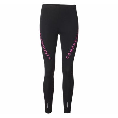 Compression Long Tights W, Black/New Pink, 38,  Tights