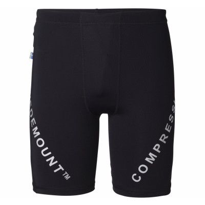 Compression Short Tights, Black/Silver, S,  Swedemount