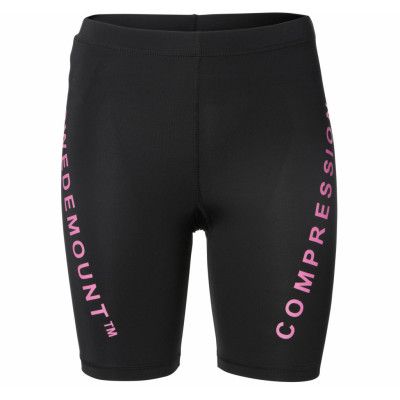 Compression Short Tights W, Black/New Pink, 34,  Löpning
