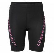 Compression Short Tights W, Black/New Pink, 36,  Tights