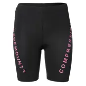 Compression Short Tights W, Black/New Pink, 36,  Tights