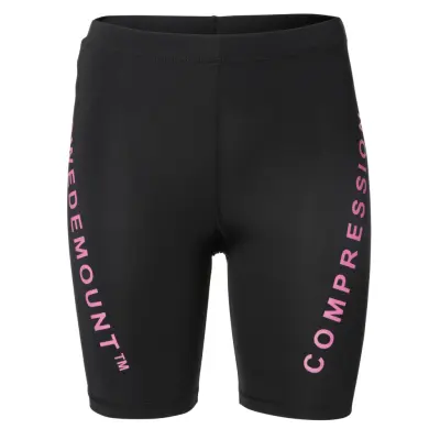 Compression Short Tights W, Black/New Pink, 36,  Tights