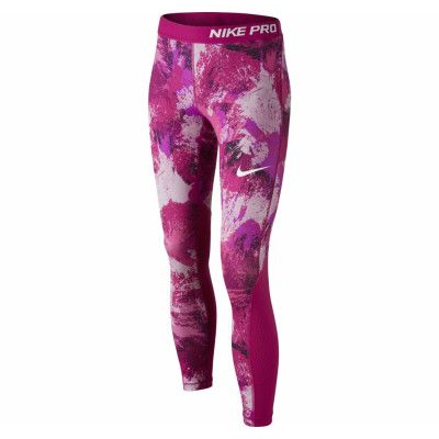 G Np Tght Aop3, Vivid Pink/Sport Fuchsia/White, L,  Nike