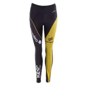 Lynx Compression Tights W, Black/Yellow, 42,  Löpartights