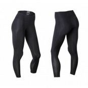 Mid-Rise Compression Tights- W, Black/Dotted Black Logo, Xst,  2xu
