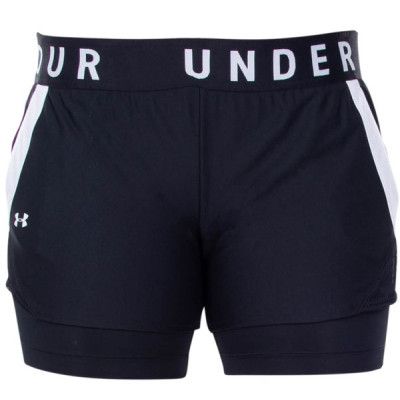 Play Up 2-In-1 Shorts, Black, S,  Korta Tights