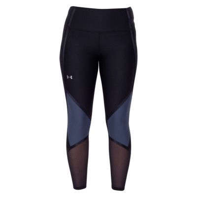 ua hg armour shine ankle crop, black, s,  under armour