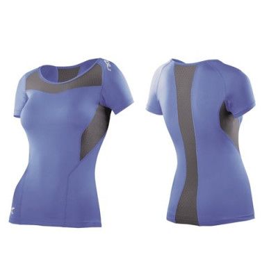 2XU Short Sleeve Compression Top - Woman - Blue