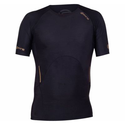 A400 Mens Top Short Sleeve, Black, Xl,  Skins