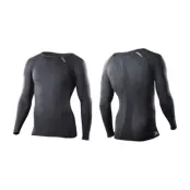 Compression L/S Top-M, Black/Black, Xs,  2xu