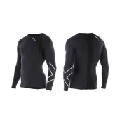 Compression L/S Top-M, Black/Silver, L,  Varumärken