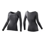 Compression L/S Top-W, Black/Black, Xs,  2xu