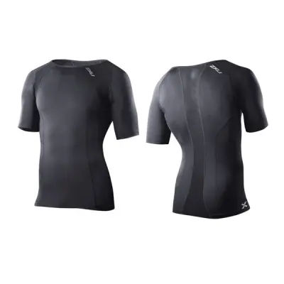 Compression S/S Top-M, Black/Black, Xs,  2xu
