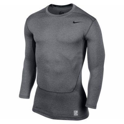 Core Compression Ls Top 2.0, Carbon Heather/Black, St,  Nike