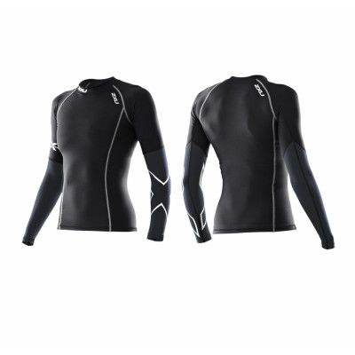 Elite Compression L/S Top - Da, Svart/Stål, M,  2xu