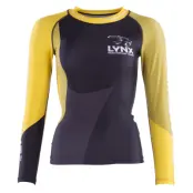 Lynx Compression Shirt  W, Black/Yellow, 40,  Löpartröjor