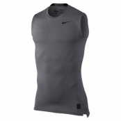 m np top comp sl, carbon heather/black/black, xxl,  nike