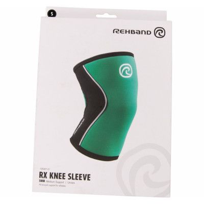 Rx Knee Sleeve, 5mm, Emerald Green, S,  Träningstillbehör