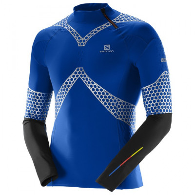 Salomon S-LAB Exo Jersey tröja Herr Blue Yonder/Black - Sista