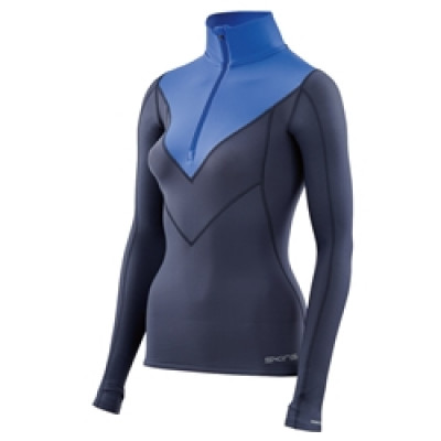 Skins Dnamic Thermal Long Sleeve Top With Mock Neck&Zip Women