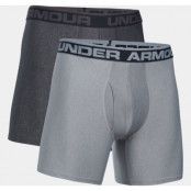 O Series 6'' Boxerjock 2 Pk, Carbon Heather, L,  Under Armour