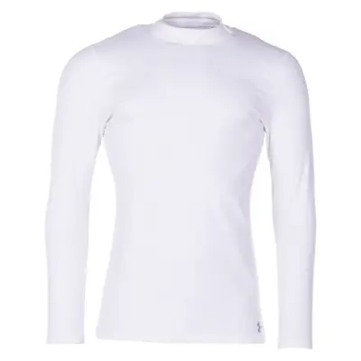 Ua Cg Armour Mock Fitted, White /  / Steel, M,  Under Armour