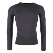 Ua Hg Armour Ls, Carbon Heather, Xl,  Under Armour