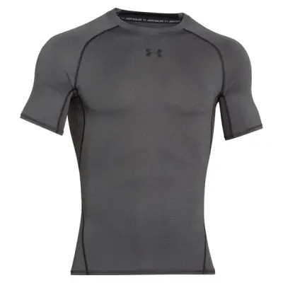 Ua Hg Armour Ss, Carbon Heather, Xxl,  Tränings-T-Shirts