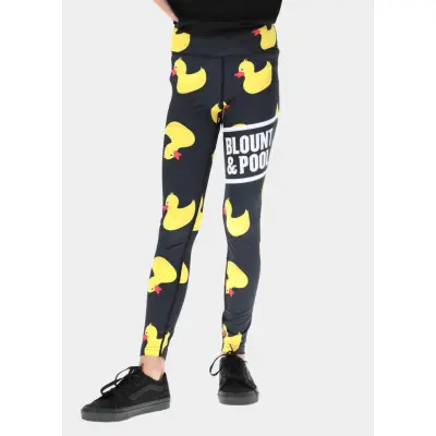 Aruba Tights Jr, Black Yellow Duck, 130,  Byxor