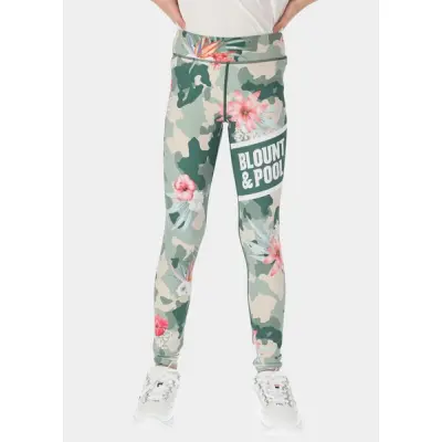 Aruba Tights Jr, Camo Flower Aop, 120,  Löparbyxor