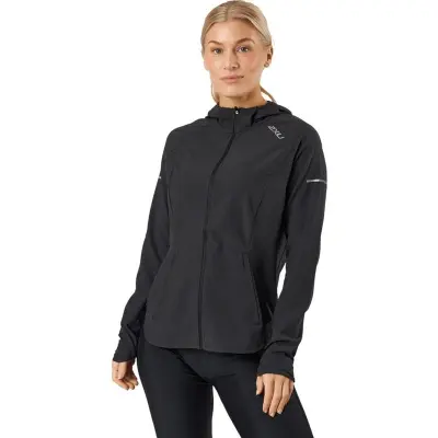 2XU Aero Jacket Women Black/Silver Reflective