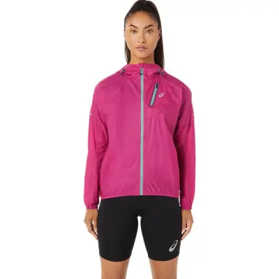 Asics Fujitrail Jacket Women Fuchsia Red