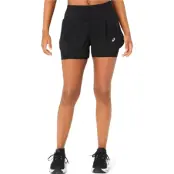 Asics Road 2-N-1 3.5In Short Women Performance Black/Performance Black - L