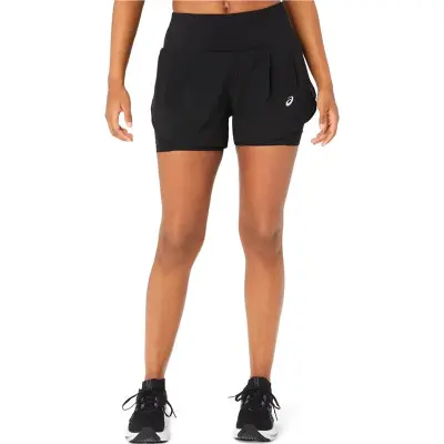 Asics Road 2-N-1 3.5In Short Women Performance Black/Performance Black - L