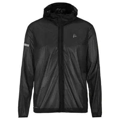 Craft Pro Hydro Lightweight Jacket M Black/Black - XXL