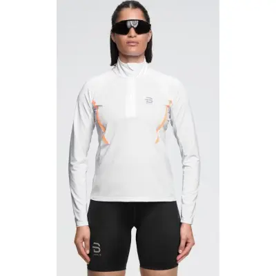 Dahlie Half Zip Elite W Mellanlager Tröja Brilliant White, L
