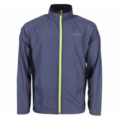 Run Jacket Sr, Navy Melange/Neon Yellow, L,  Swedemount Jackor