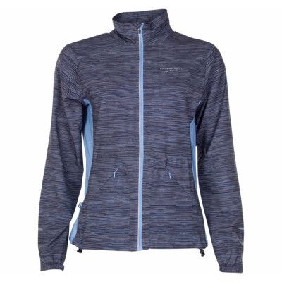 Running Jacket W, Dk Navy Melange/ Lt Blue, 34,  Swedemount Jackor