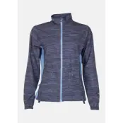 Running Jacket W, Dk Navy Melange/ Lt Blue, 48,  Träningsjackor