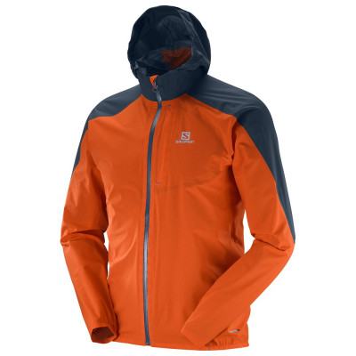 Salomon Bonatti Wp Jacka Herr Vivid Orange/Big Blue-x